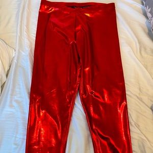 Metallic leggings